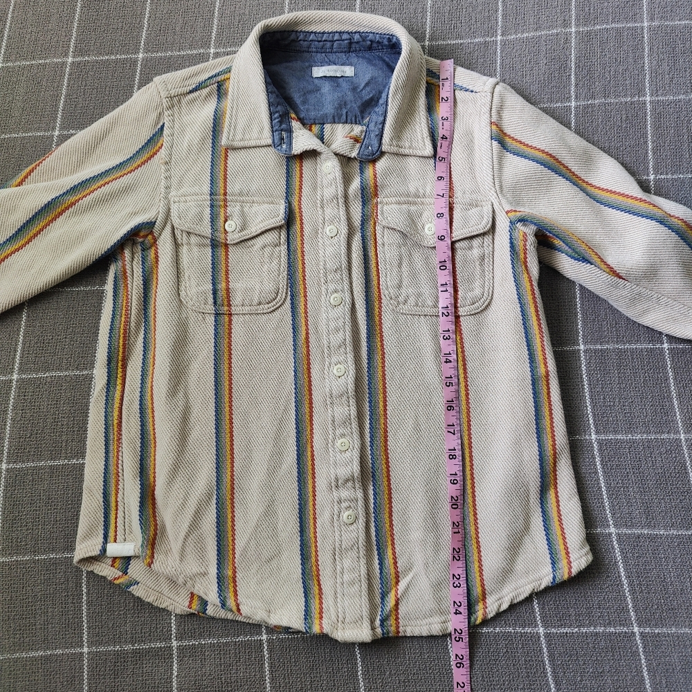 Striped Button-Up Women's Top - Picture 5 of 8